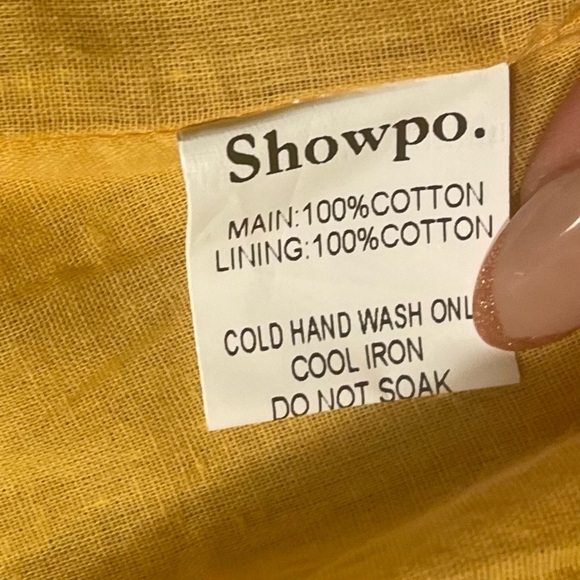 SHOWPO Raiza Ruffle Sleeve Tie Back Plunge Mini Dress - Picture 13 of 13